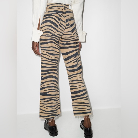 Re/Done Denim - Re/Done tiger print 70's loose flare jeans sz 29